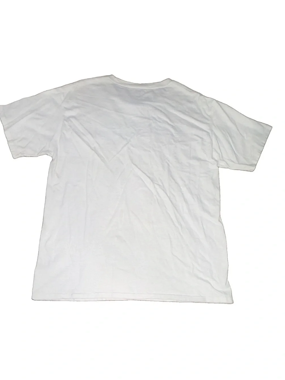 Champion White Short Sleeve Tee with Blue & Red Logo - Picture 3 of 3
